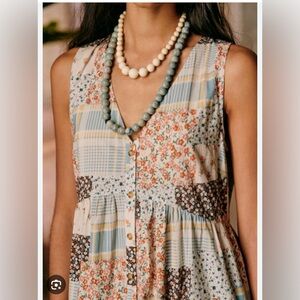 Sézane Alameda Floral Patchwork dress size 14